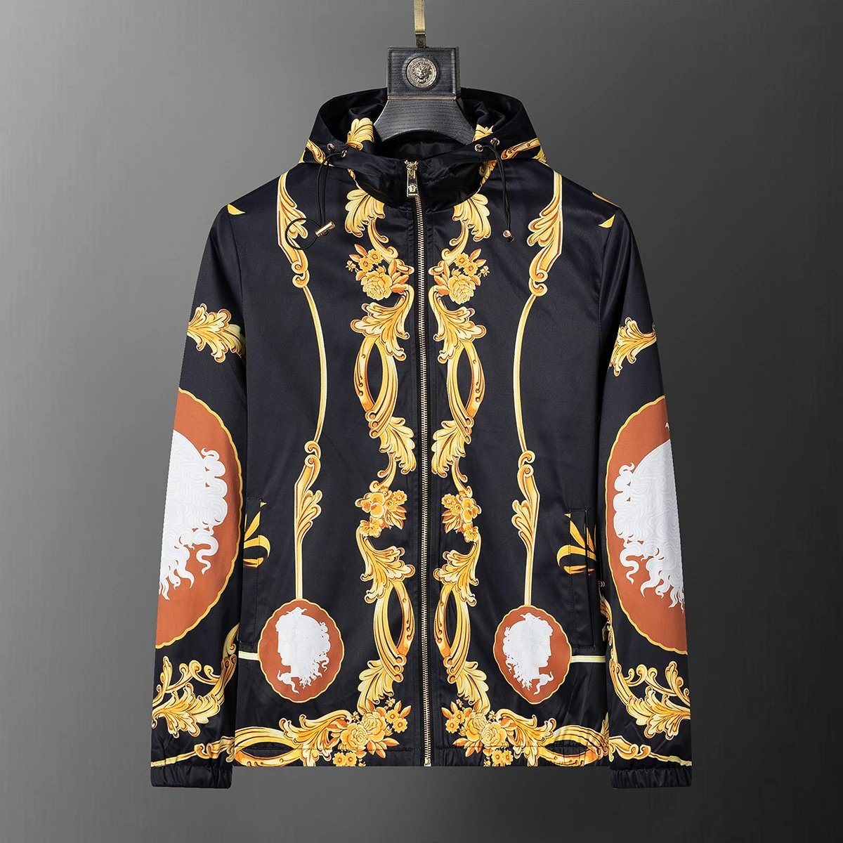 Louis Vuitton Jackets Hooded Zip-Up Jacket — 56015 black