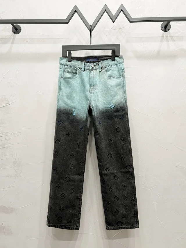 Louis Vuitton Mixed apparel listing: joggers, zip hoodie and embossed denim jackets product detail image 4