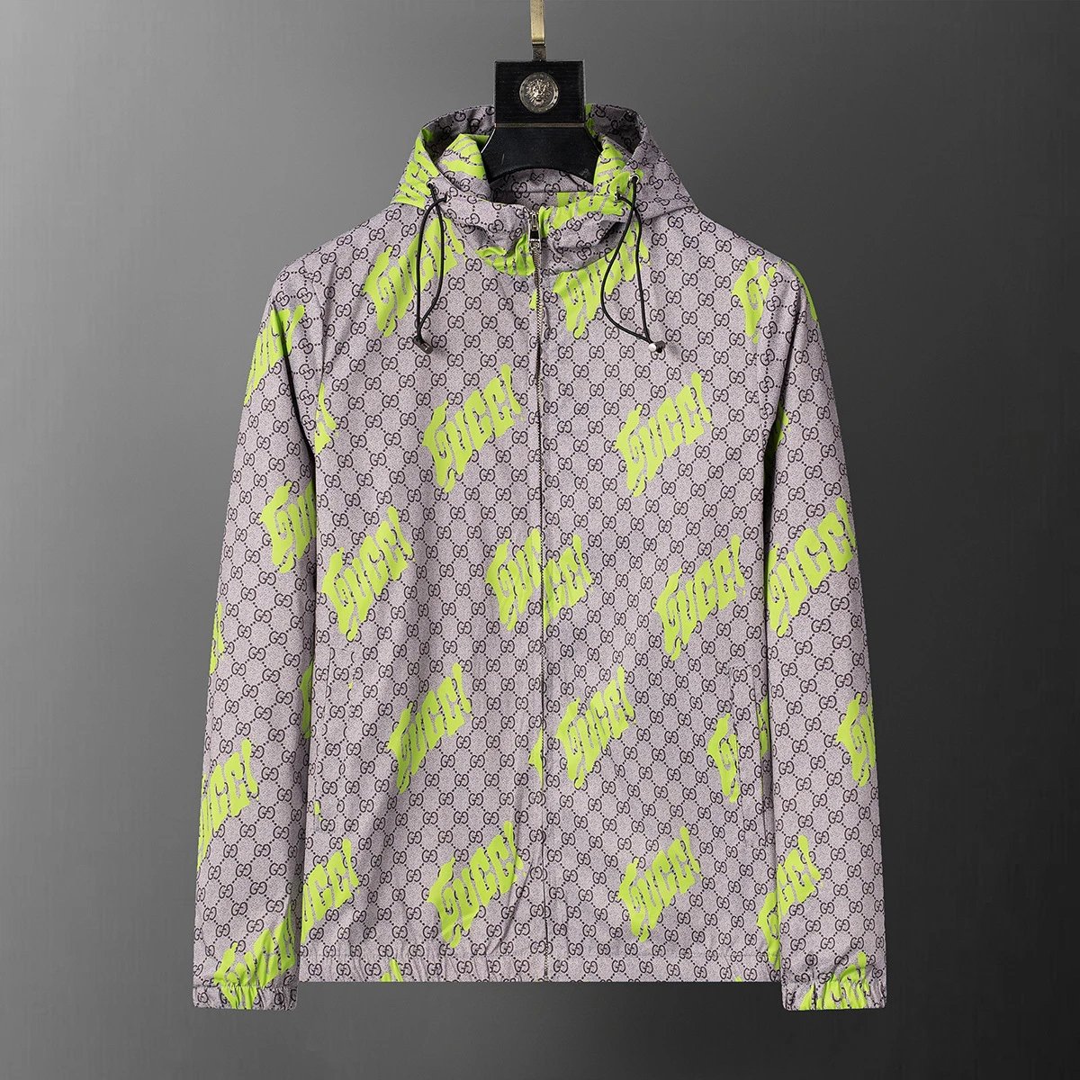 Louis Vuitton Jackets Hooded Zip-Up Jacket — 56014 Khaki