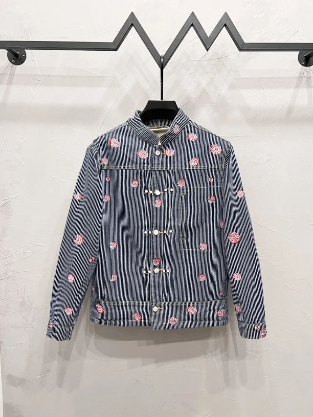 Louis Vuitton Mixed apparel listing: joggers, zip hoodie and embossed denim jackets product detail image 15
