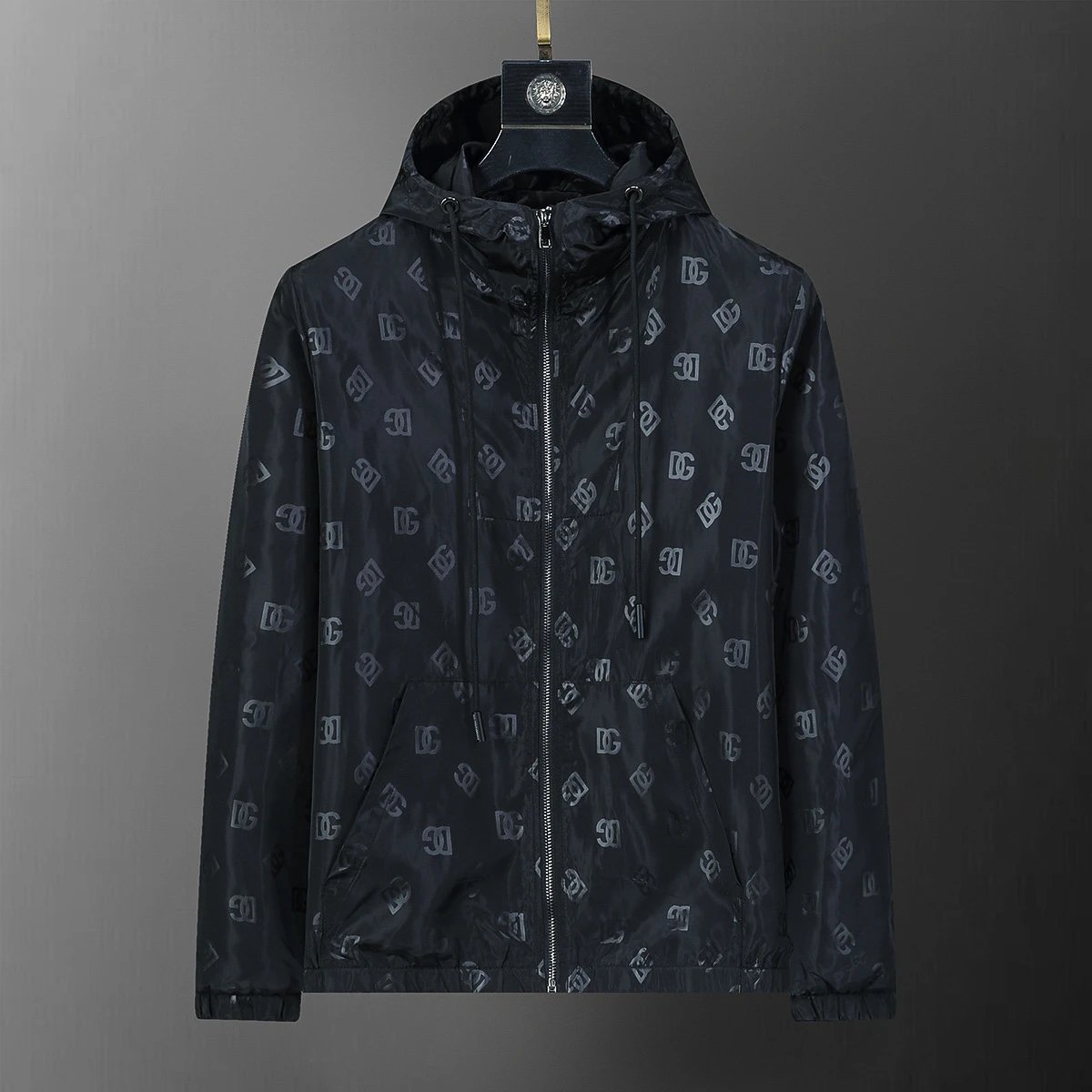 Louis Vuitton Jackets Hooded Zip-Up Jacket — 55026 black