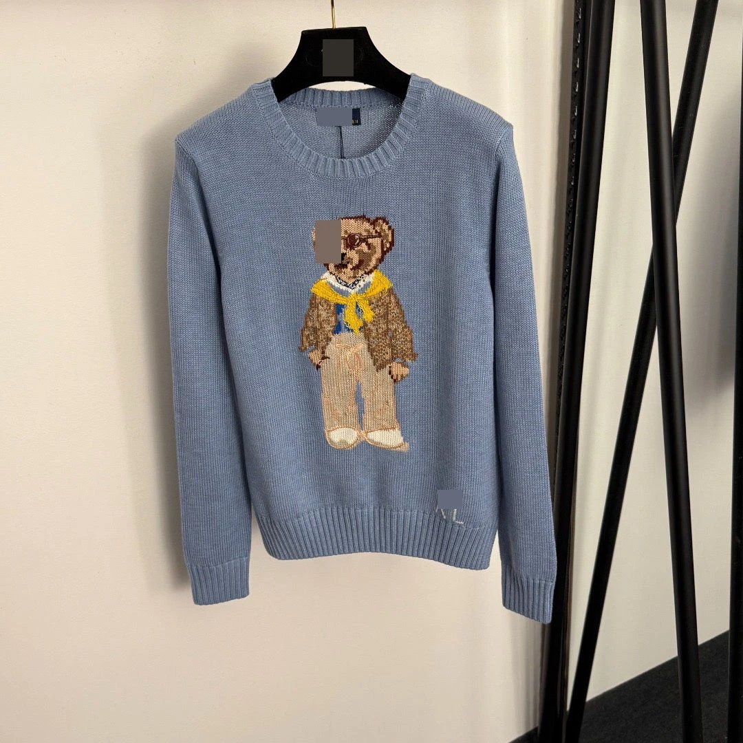 Unbranded Knitwear Crewneck knit sweater with bear motif — 7