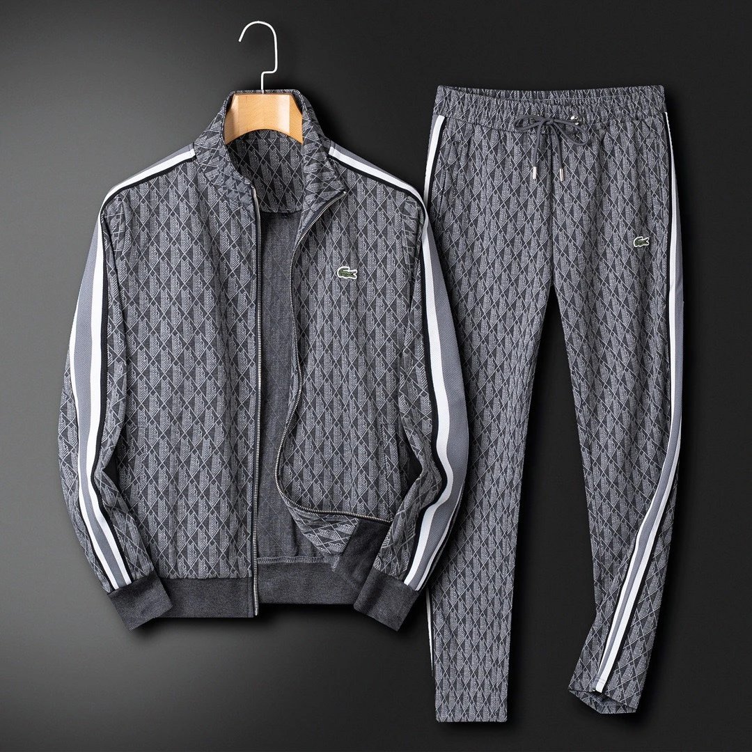 Loewe Matching Sets Zip-Up Track Jacket and Joggers Set — gray