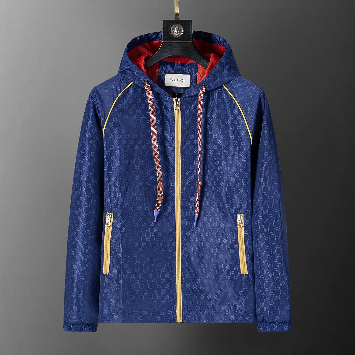 Louis Vuitton Jackets Hooded Zip-Up Jacket — 33026 blue