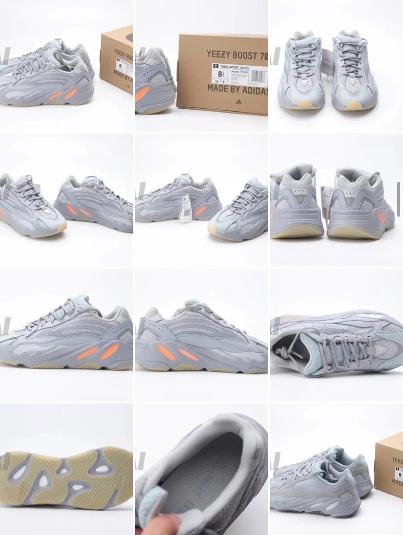 Adidas Yeezy 450 'Cloud White' Sneakers - 9