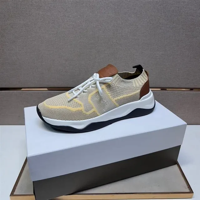 Berluti Sneakers Knit sock with leather heel panels product detail image 3