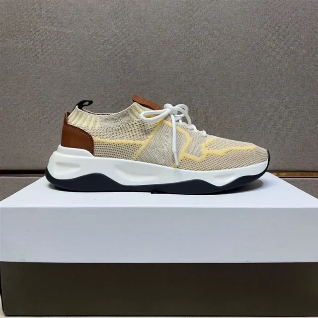 Berluti Sneakers Knit sock with leather heel panels product detail image 1