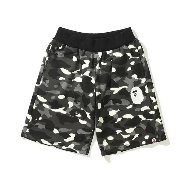 A Bathing Ape ABC Camo Shorts Black/White - 1