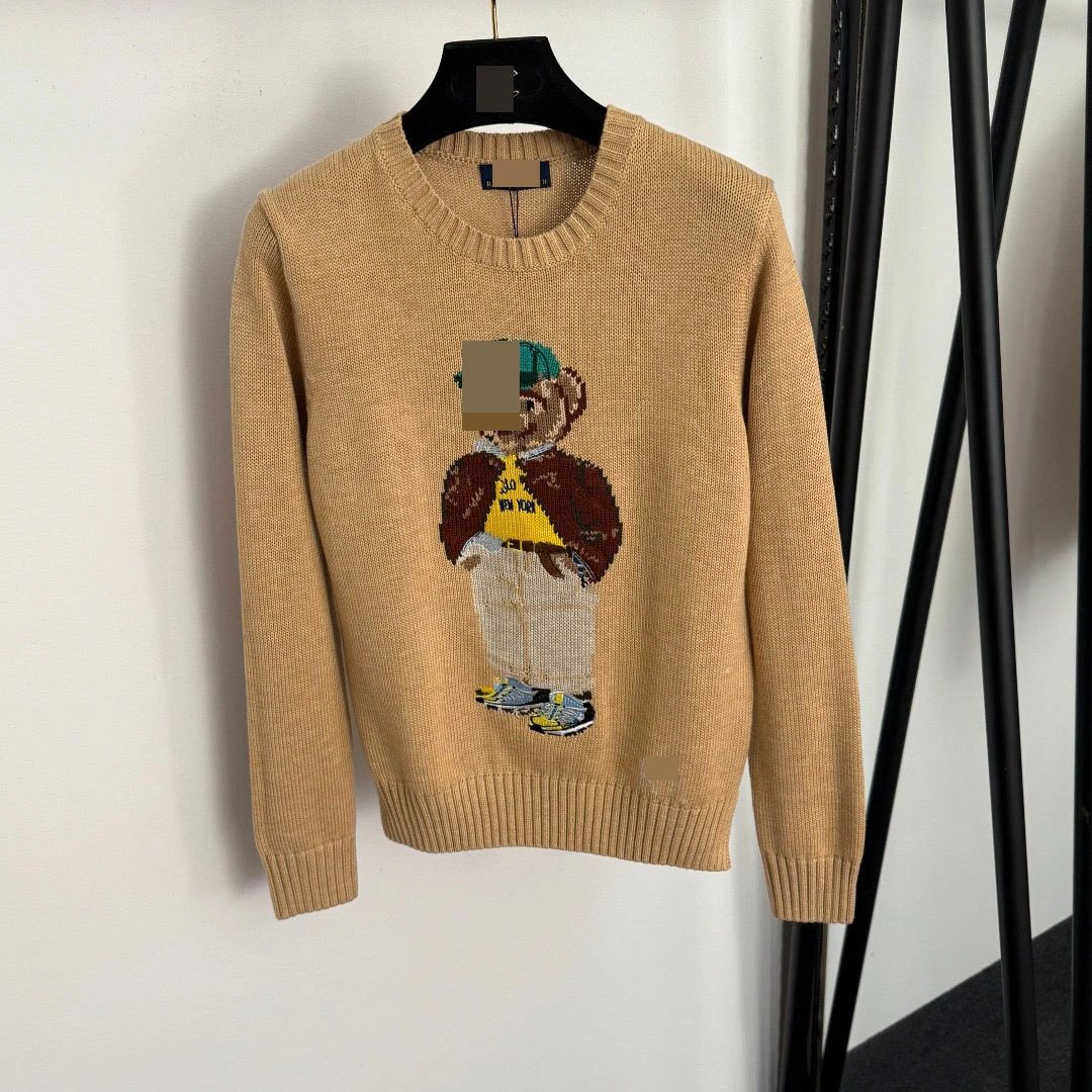 Unbranded Knitwear Crewneck knit sweater with bear motif — 5