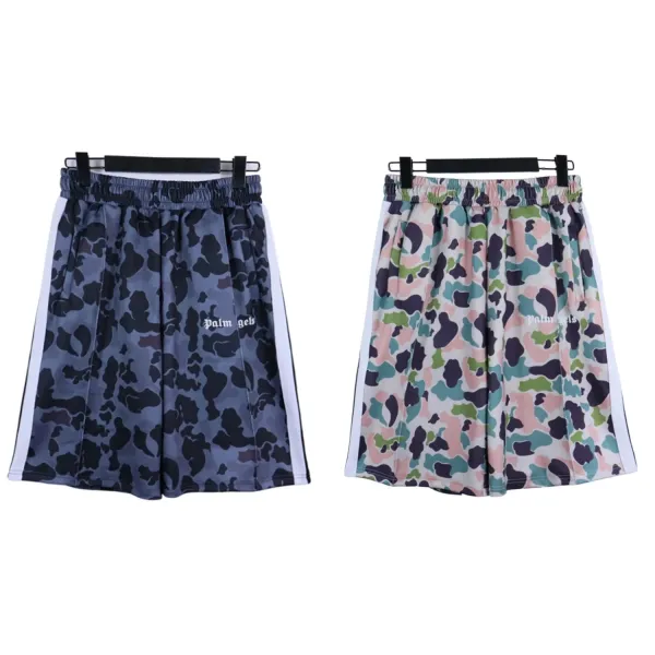 Off-White Palm Tree Spray Paint Shorts White - 10