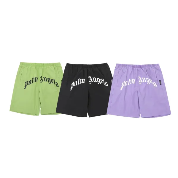 Off-White Palm Tree Spray Paint Shorts White - 11