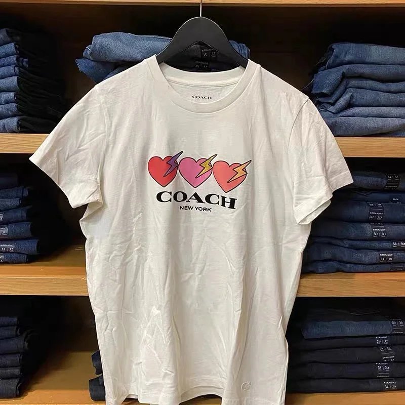 Coach T-Shirts Short-Sleeve Graphic Crewneck — 16