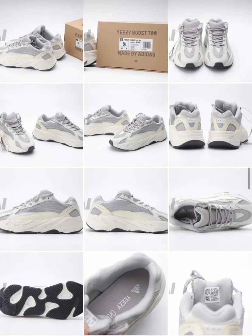Adidas Yeezy 450 'Cloud White' Sneakers - 8