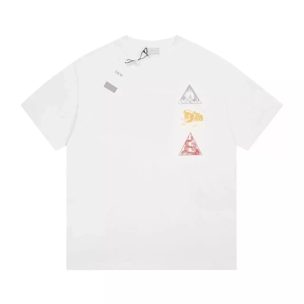 Dior T-Shirts Short-Sleeve Logo T-Shirt — 36