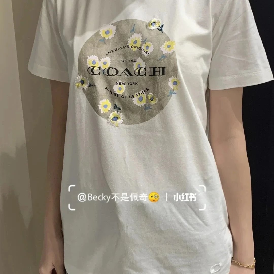 Coach T-Shirts Short-Sleeve Graphic Crewneck — 10