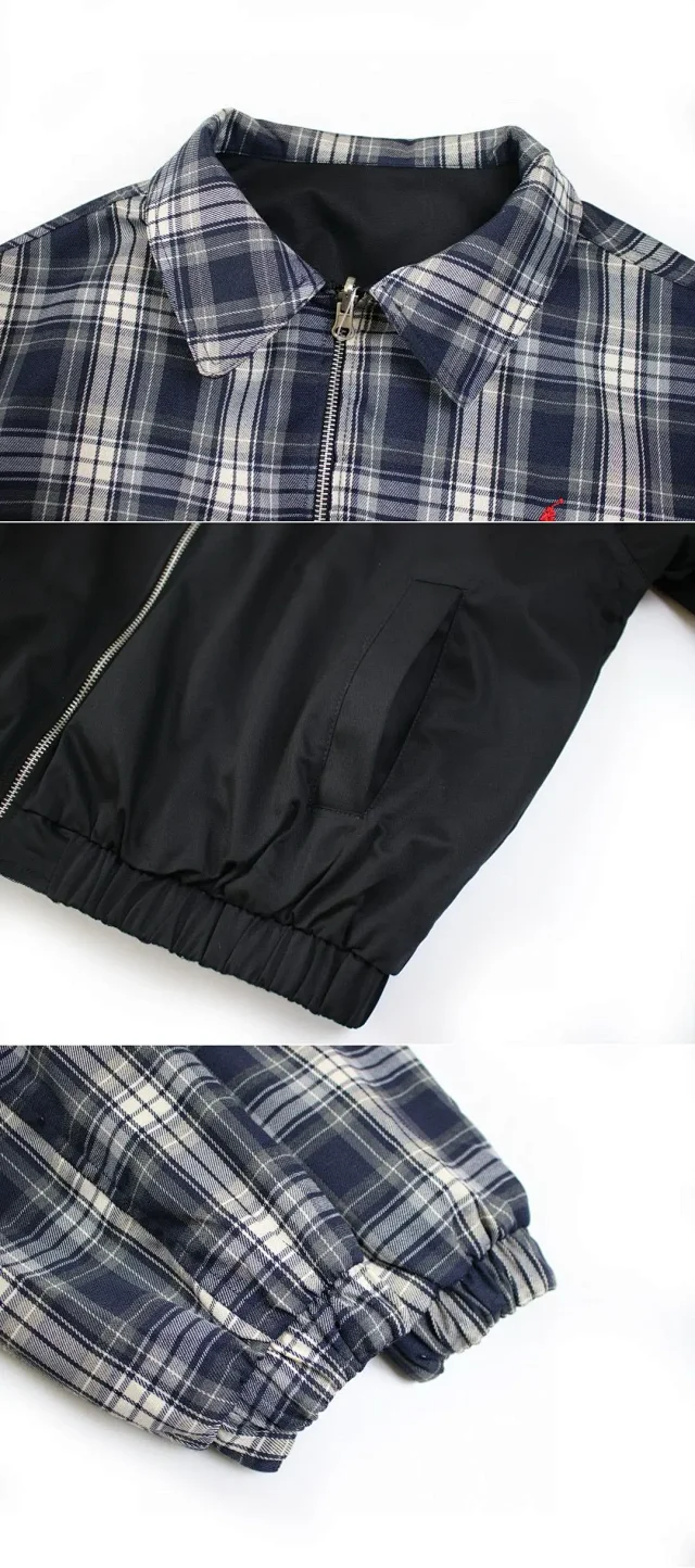Polo Ralph Lauren Jackets Reversible Plaid-Lined Zip Jacket product detail image 27