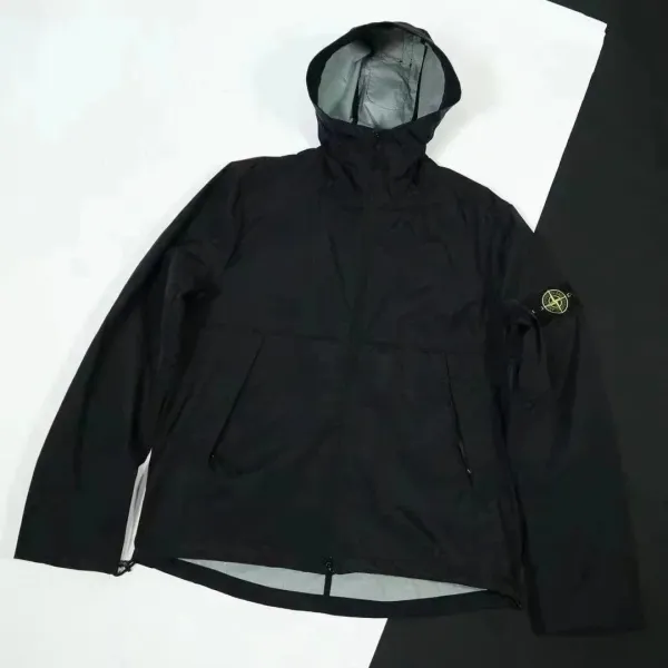 Stone Island Shadow Project Base Gomma To Jacket Black Outerwear - 9