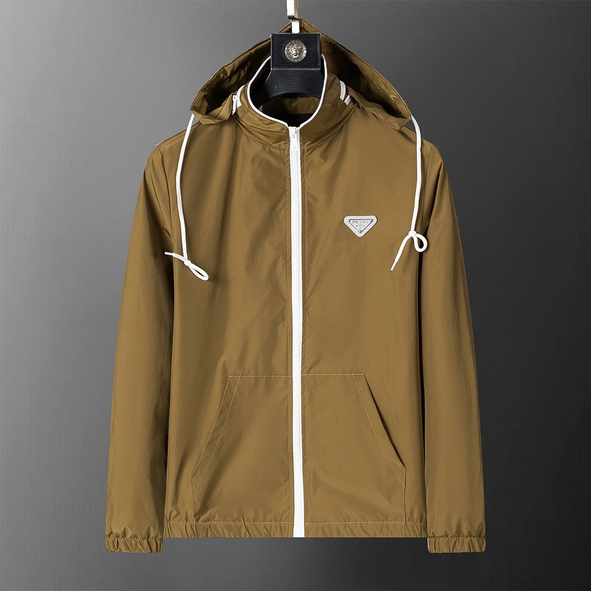Louis Vuitton Jackets Hooded Zip-Up Jacket — 56008 Orange