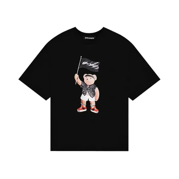 Palm Angels Bear Flag Black T-Shirt - 1