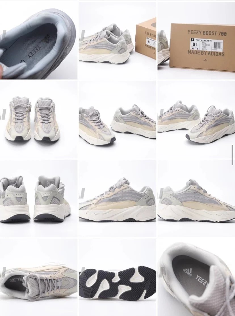 Adidas Yeezy 450 'Cloud White' Sneakers - 11