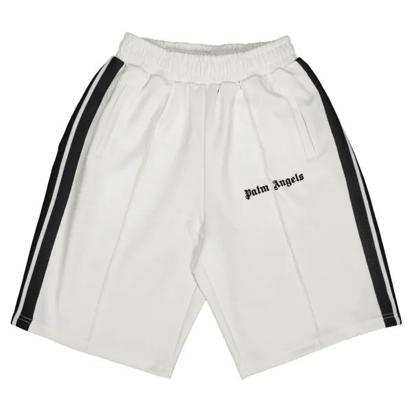 Palm Angels Track Shorts White - 1
