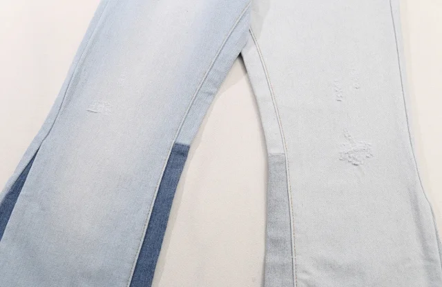 Gallery Dept. Jeans Flared with distressed and patchwork designs product detail image 10