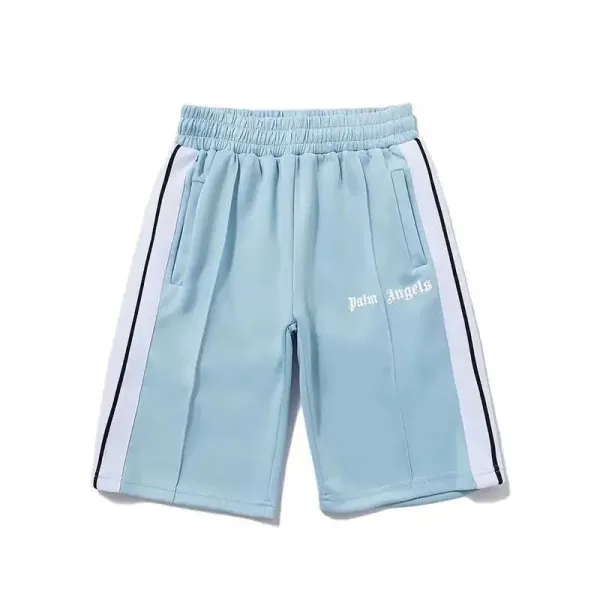 Palm Angels Track Shorts Light Blue - 1