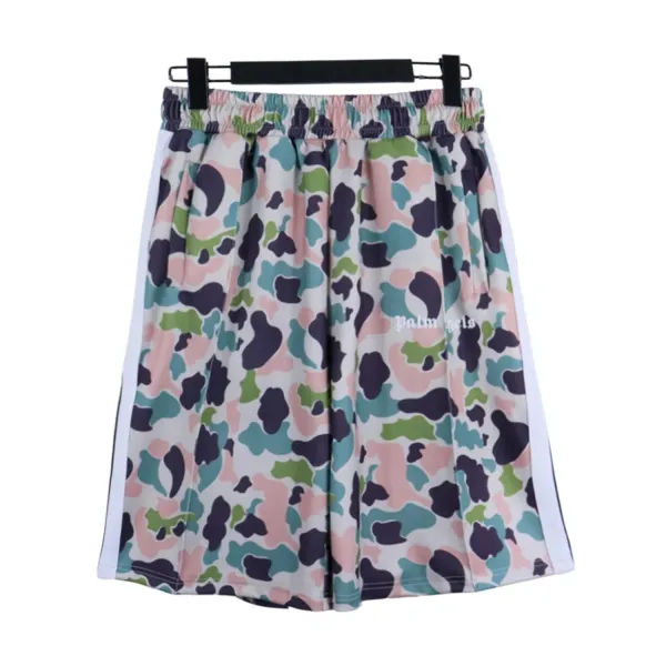 Palm Angels Camo Print Track Shorts Multicolor - 1
