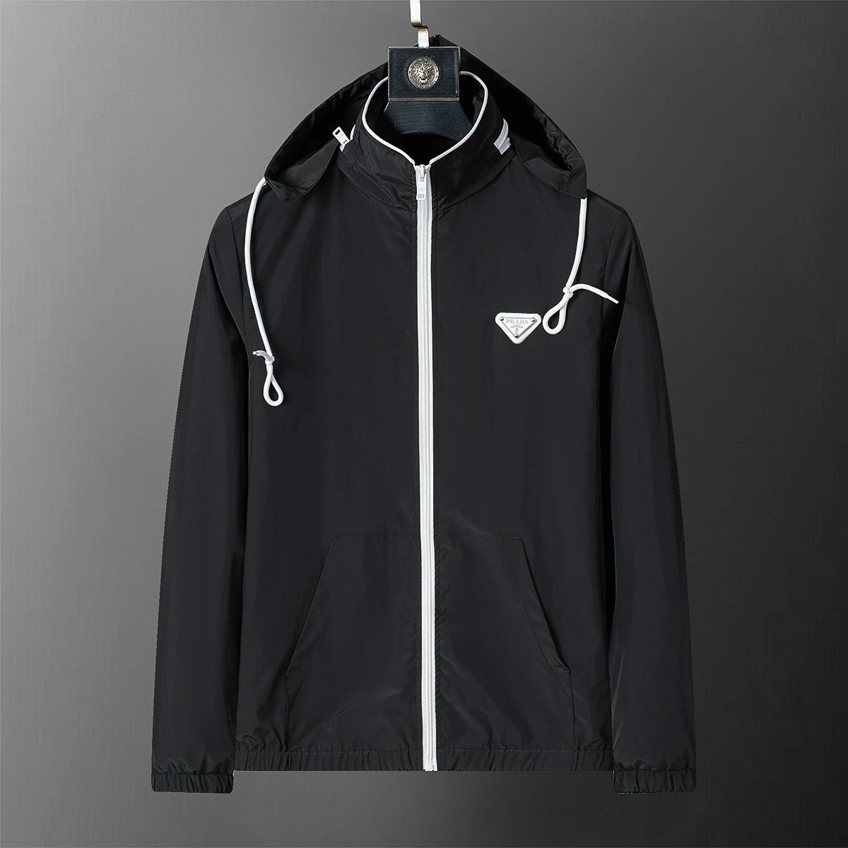 Louis Vuitton Jackets Hooded Zip-Up Jacket — 56008 black