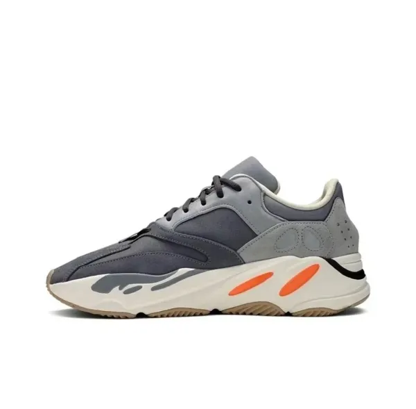 Adidas Yeezy 700 Wave Runner Gray Orange Sneakers - 1