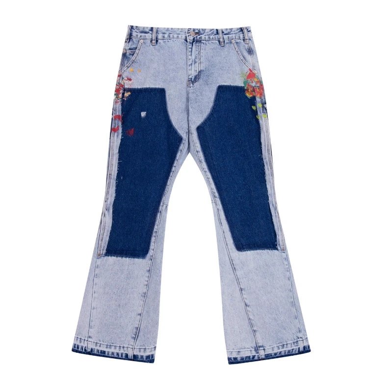 Gallery Dept. Jeans Flared with distressed and patchwork designs image 4