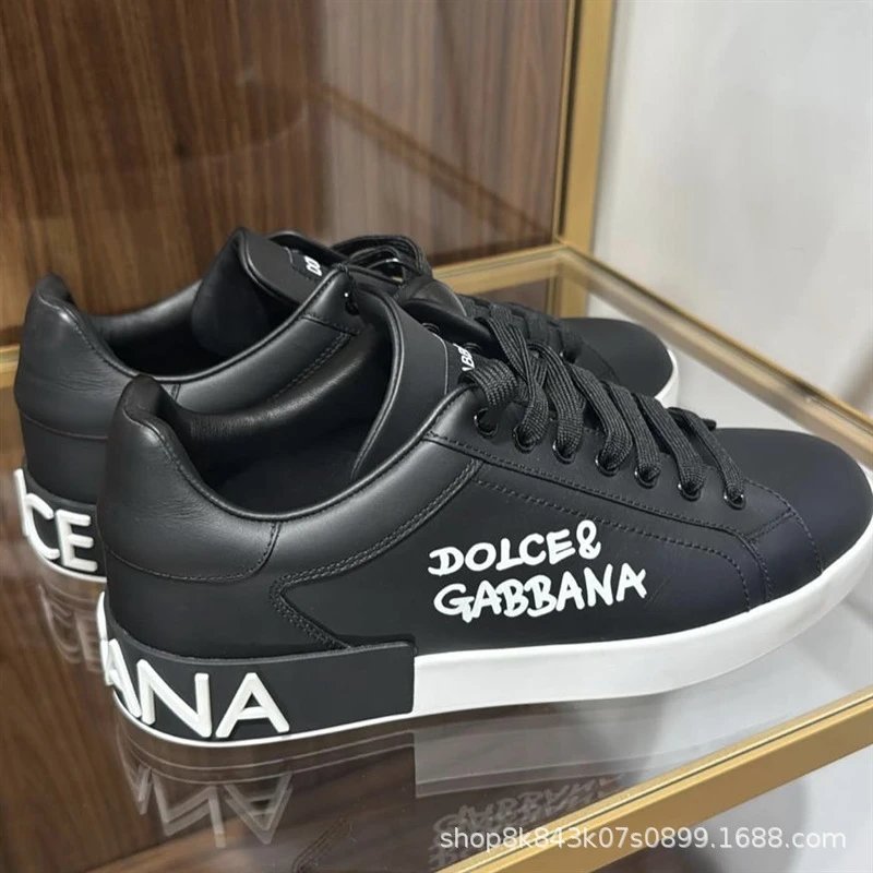 Dolce & Gabbana Sneakers Low-Top Lace-Up Logo — 14