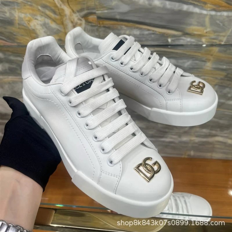 Dolce & Gabbana Sneakers Low-Top Lace-Up Logo — 28