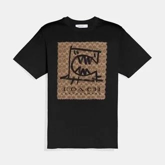 Coach T-Shirts Short-Sleeve Graphic Crewneck — 27