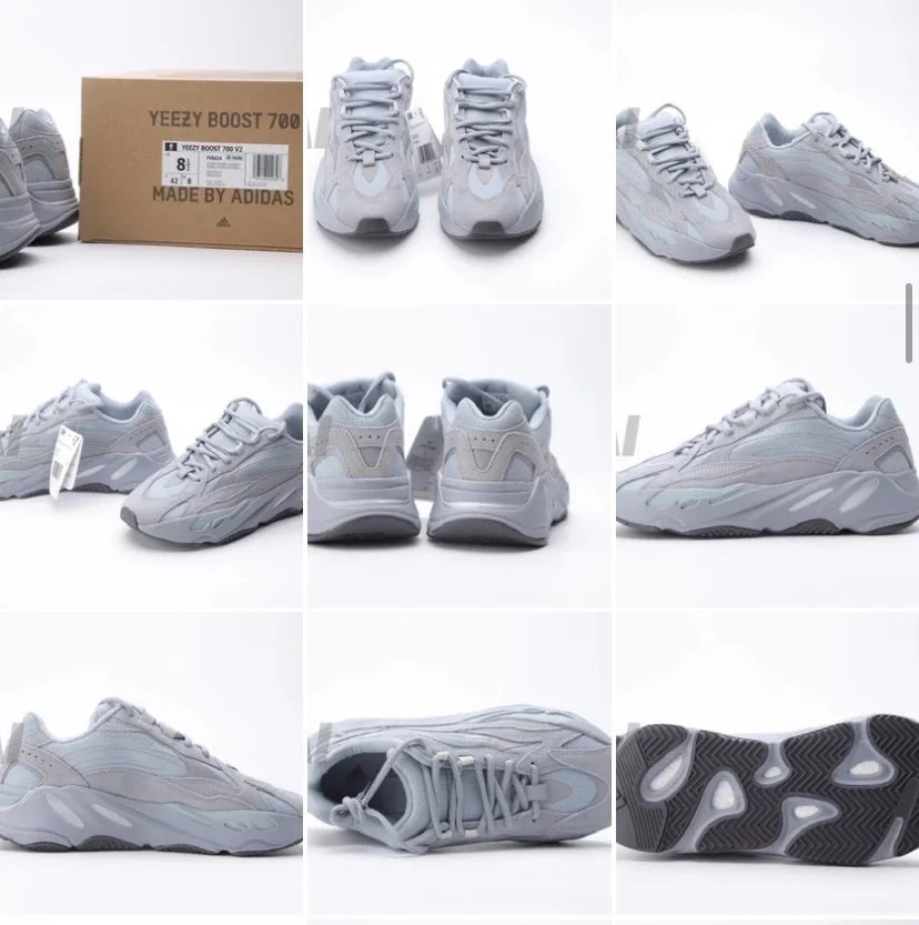 Adidas Yeezy 450 'Cloud White' Sneakers - 10