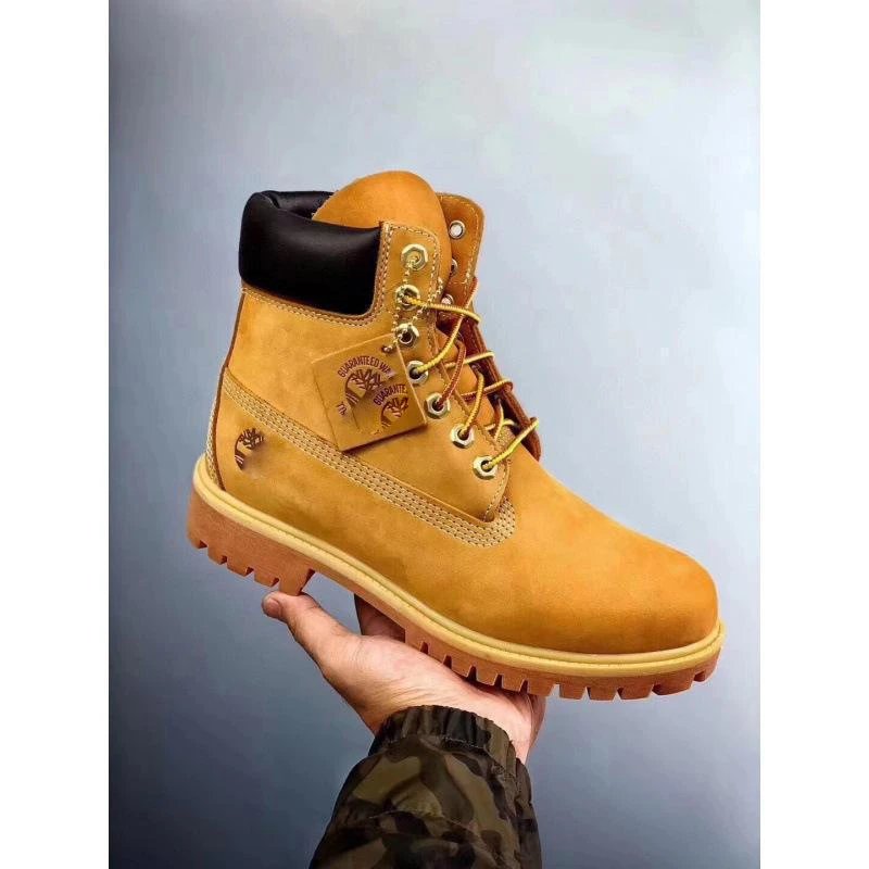 Timberland Boots Lace-Up High-Top Lug-Sole — Tianbolen – Yellow