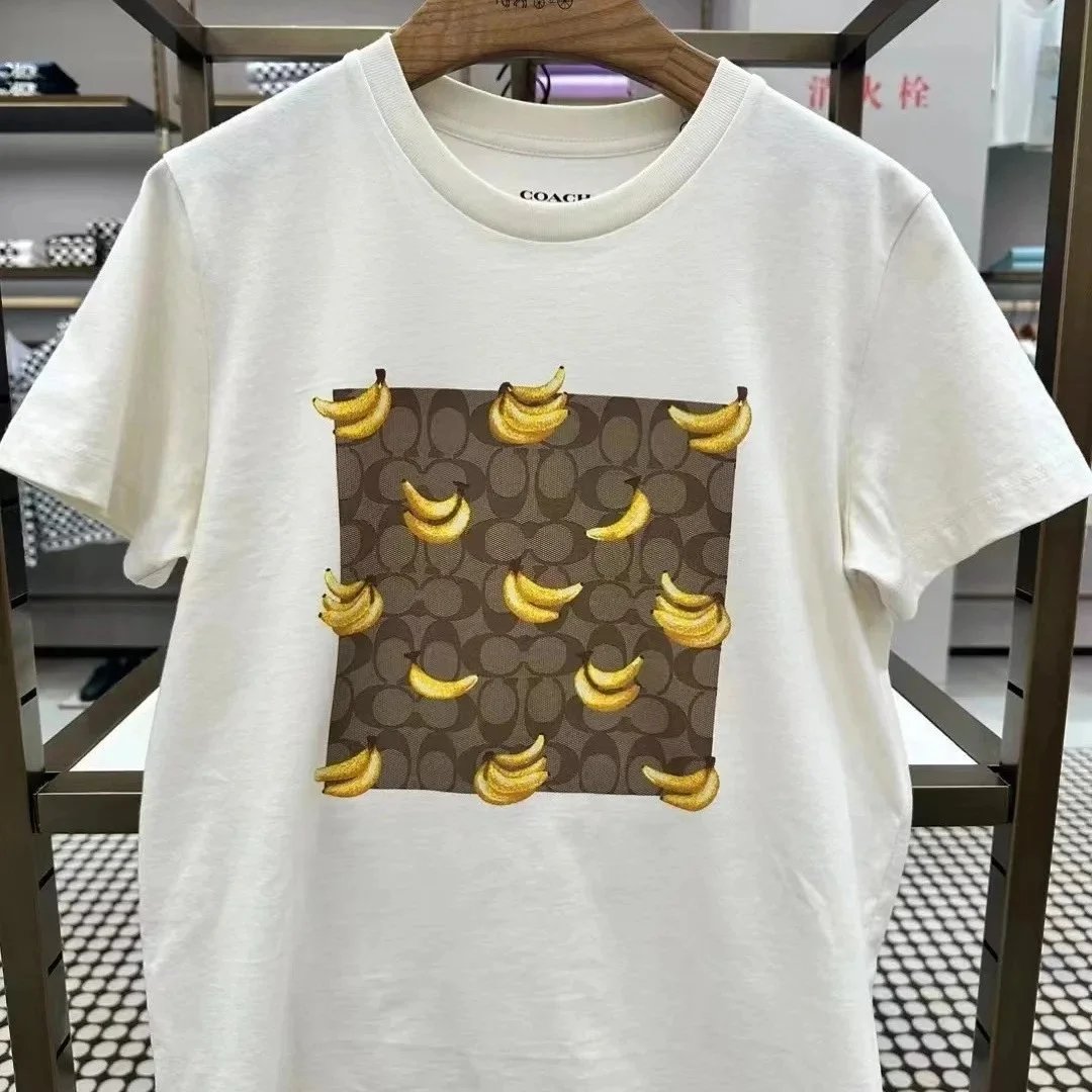Coach T-Shirts Short-Sleeve Graphic Crewneck — 7