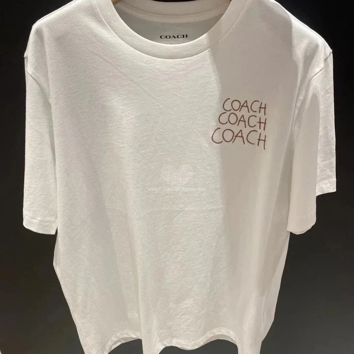 Coach T-Shirts Short-Sleeve Graphic Crewneck — 32