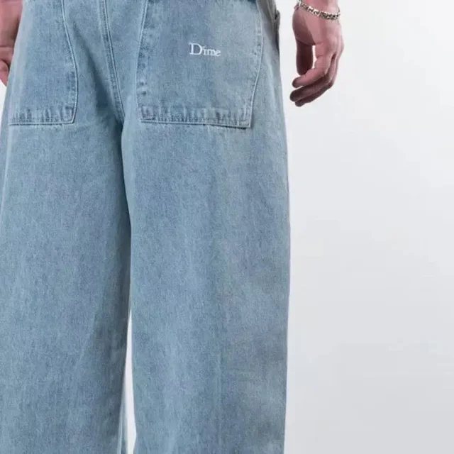 Dime Jeans Loose-fit with embroidered logo product detail image 4