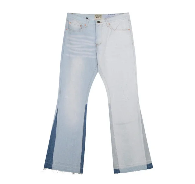 Gallery Dept. Jeans Flared with distressed and patchwork designs product detail image 5