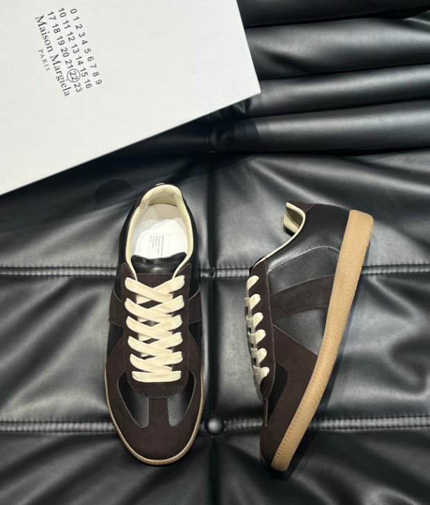 Maison Margiela Replica Leather and Suede Sneakers product photo 3