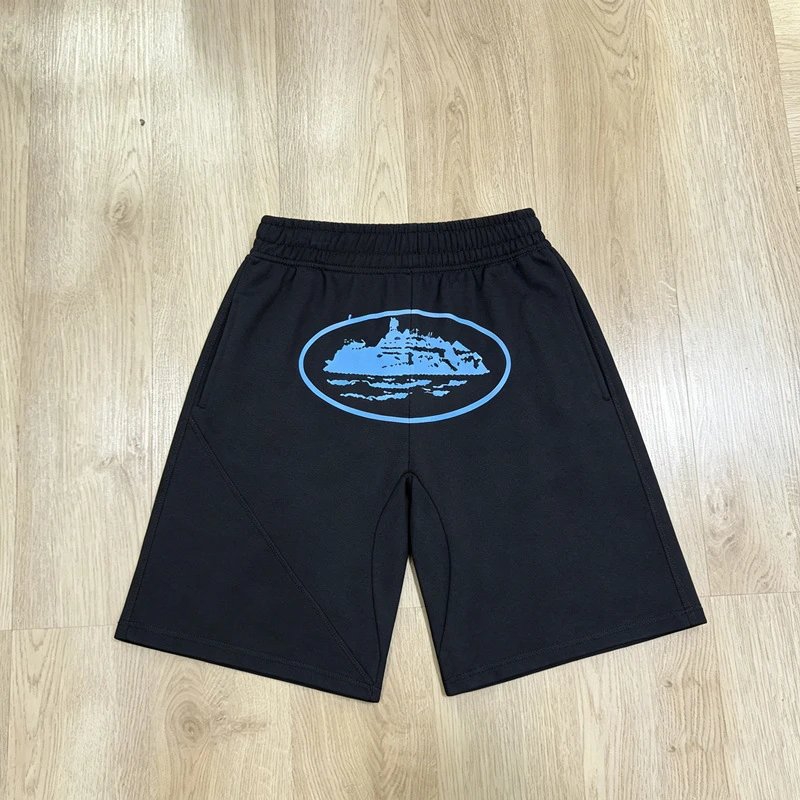 809 Black with Blue Print