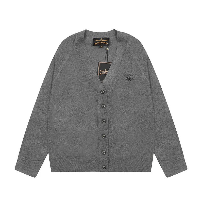 Vivienne Westwood Saturn Embroidery Color Block Cardigan photo 8