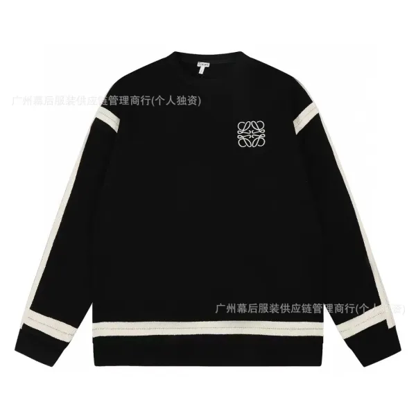 Loewe Logo Embroidered Gray Sweatshirt Hoodie - 10