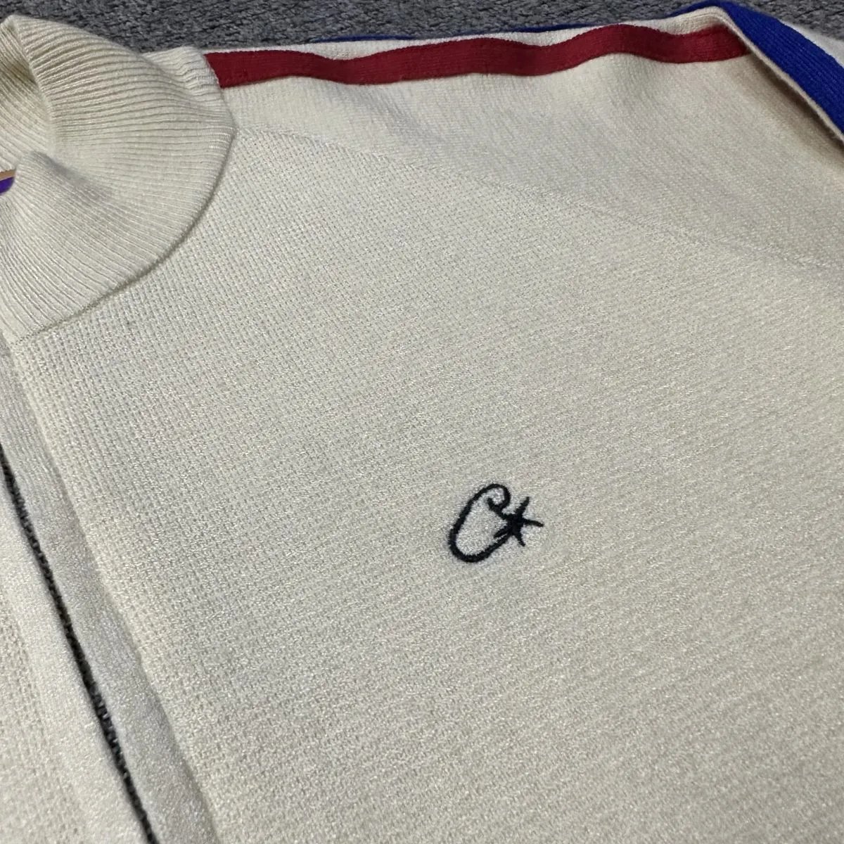 Off-White Ribbed Crewneck Sweater Beige - 25