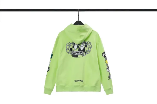 Chrome Hearts Cross Print White Hoodie - 13