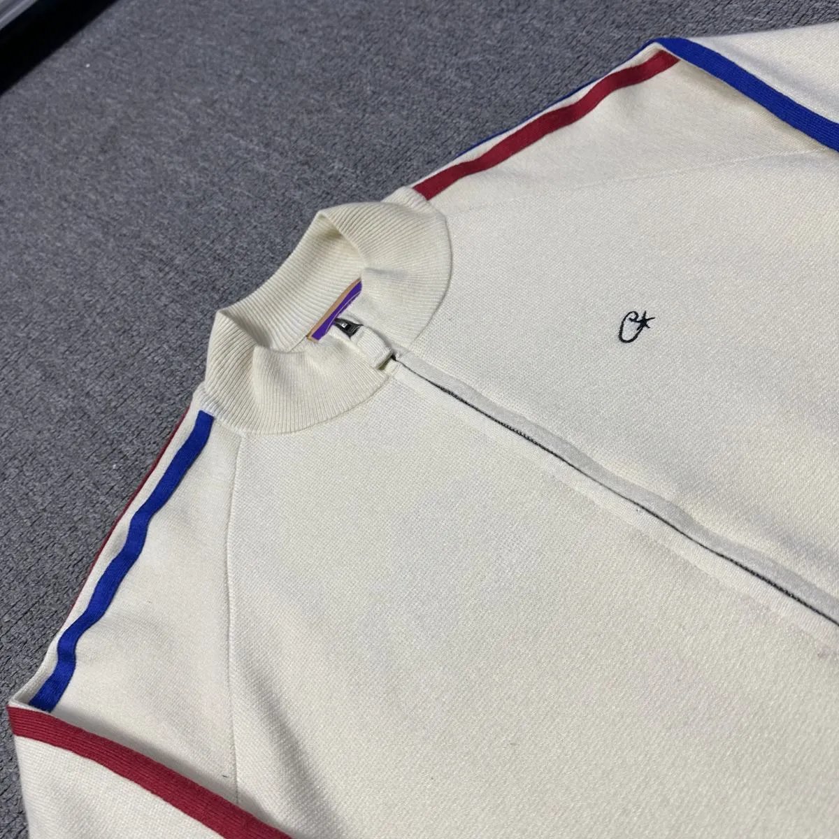 Off-White Ribbed Crewneck Sweater Beige - 23