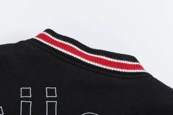 Stussy x Jil Sander Legacy Varsity Jacket Black / White Outerwear - 6