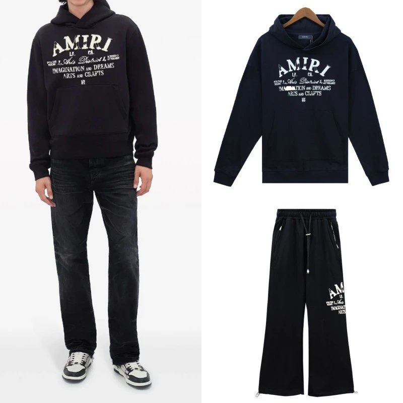 Amiri Hollywood Logo Hoodie Pink - 10