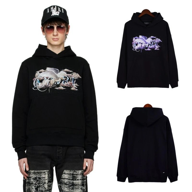 Amiri Hollywood Logo Hoodie Pink - 17